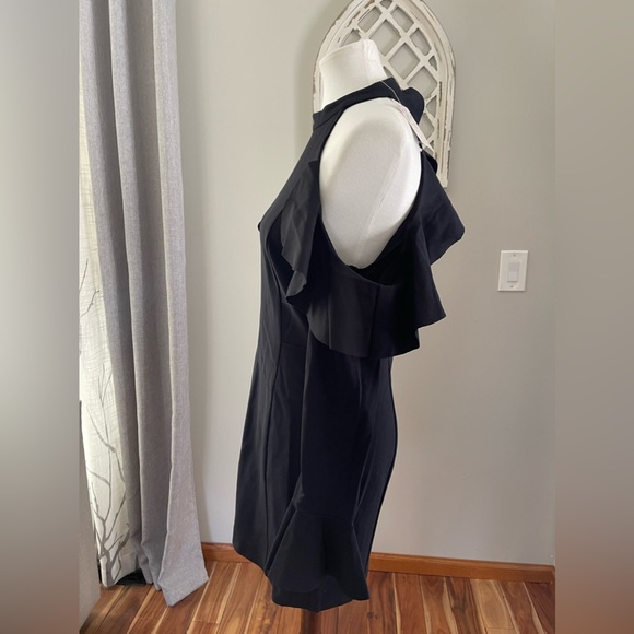 New Free People Sweet Talk Frill Mini Dress In Black Size M - Picture 4 of 13